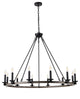 12-Light Wagon Wheel Ceiling Light Candle Style Pendant