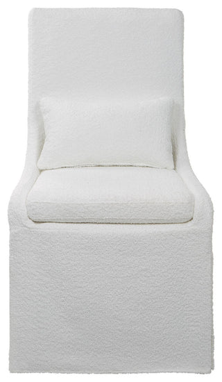 Uttermost Coley White Armless Chair