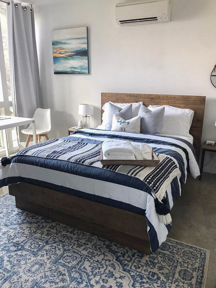 Nevada Bed, Dark Driftwood, Queen