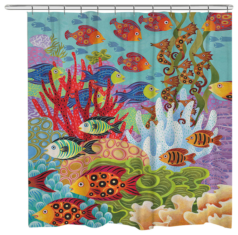 Fish in the Hood Shower Curtain