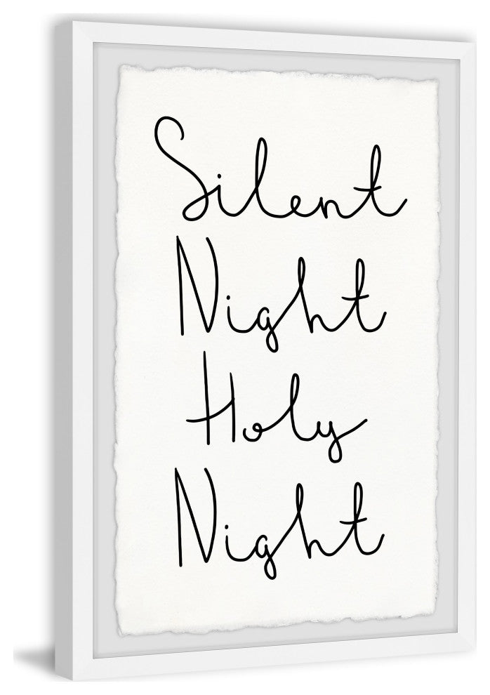"Silent and Holy Night" Framed Painting Print, 16x24