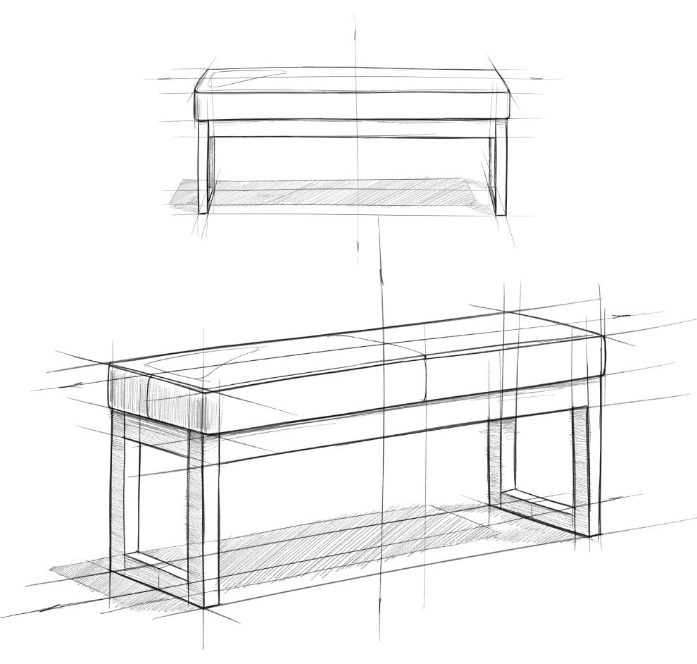 Milltown Large Ottoman Bench