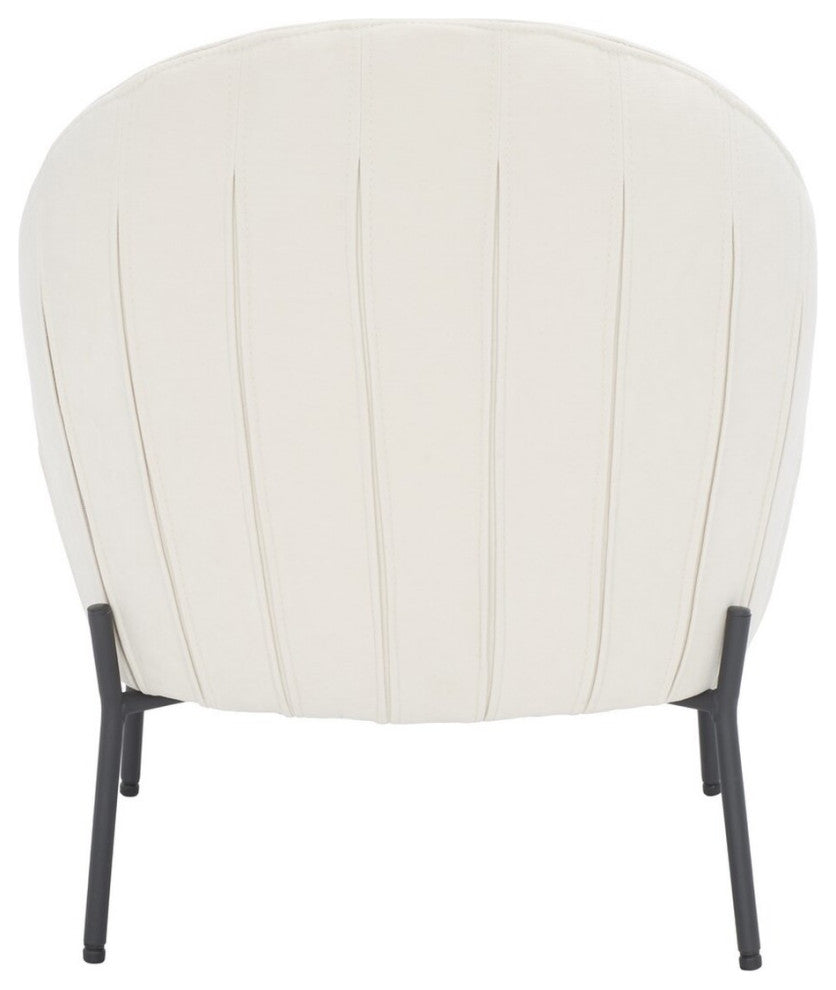 Safavieh Brax Petite Slipper Chair, Creme