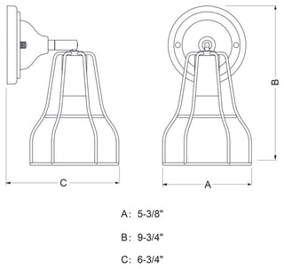 Vaxcel Lighting W0311 Clybourn 1 Light 10" Tall Bathroom Sconce - Oil Rubbed