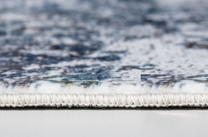 6"x9" Gray Blue Abstract Galaxy Area Rug