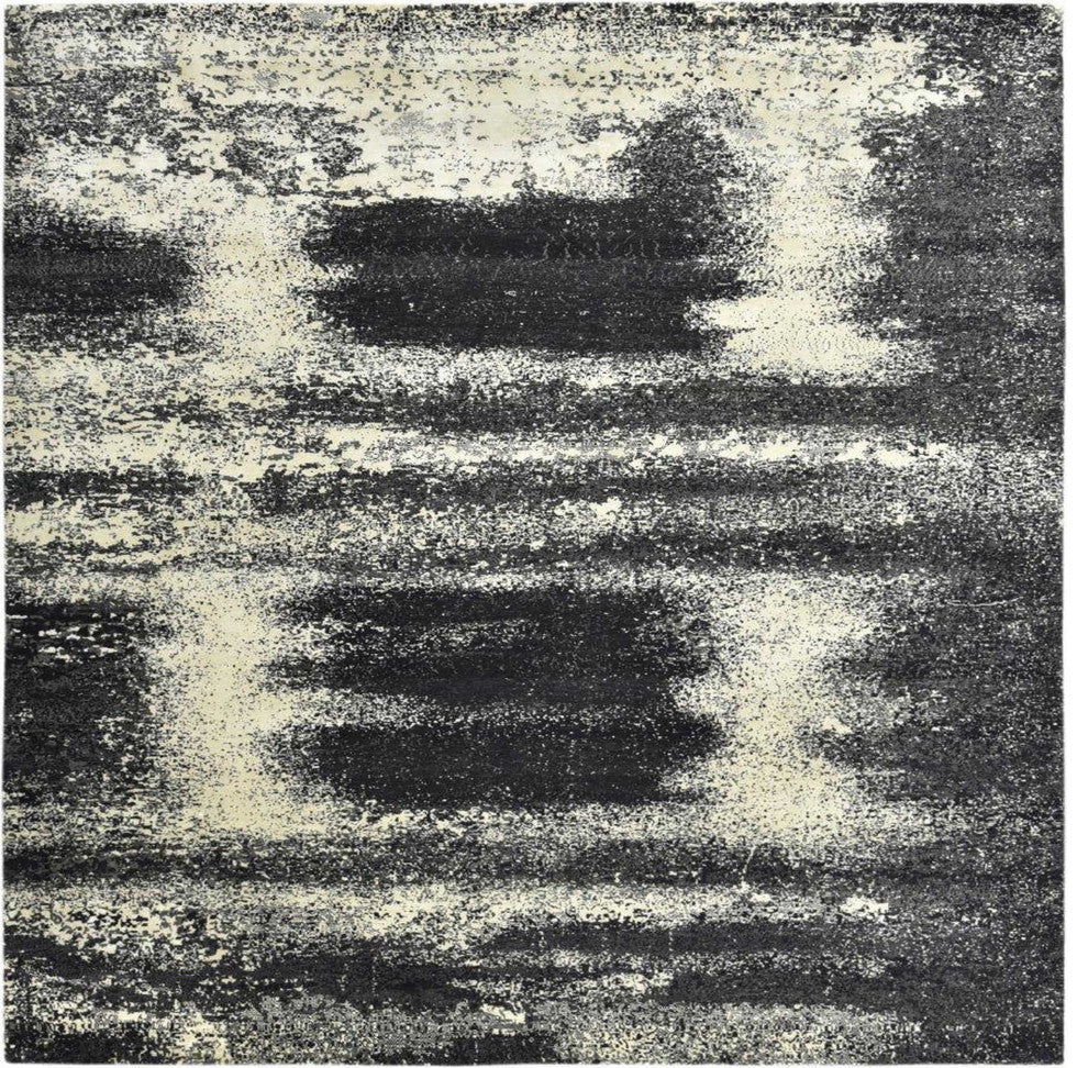 Ahgly Company Indoor Square Mid-Century Modern Area Rugs, 4' Square