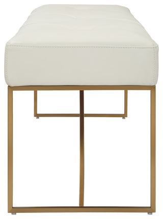 Uttermost - 23843 - Bench - Swale - Brushed Brass