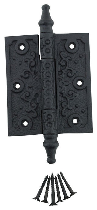 Black Cabinet Hinge Wrought Iron Butt Hinges Victorian Steeple Tip Flush Hinges