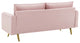Sofa, Velvet, Pink, Modern, Living Lounge Room Hotel Lobby Hospitality