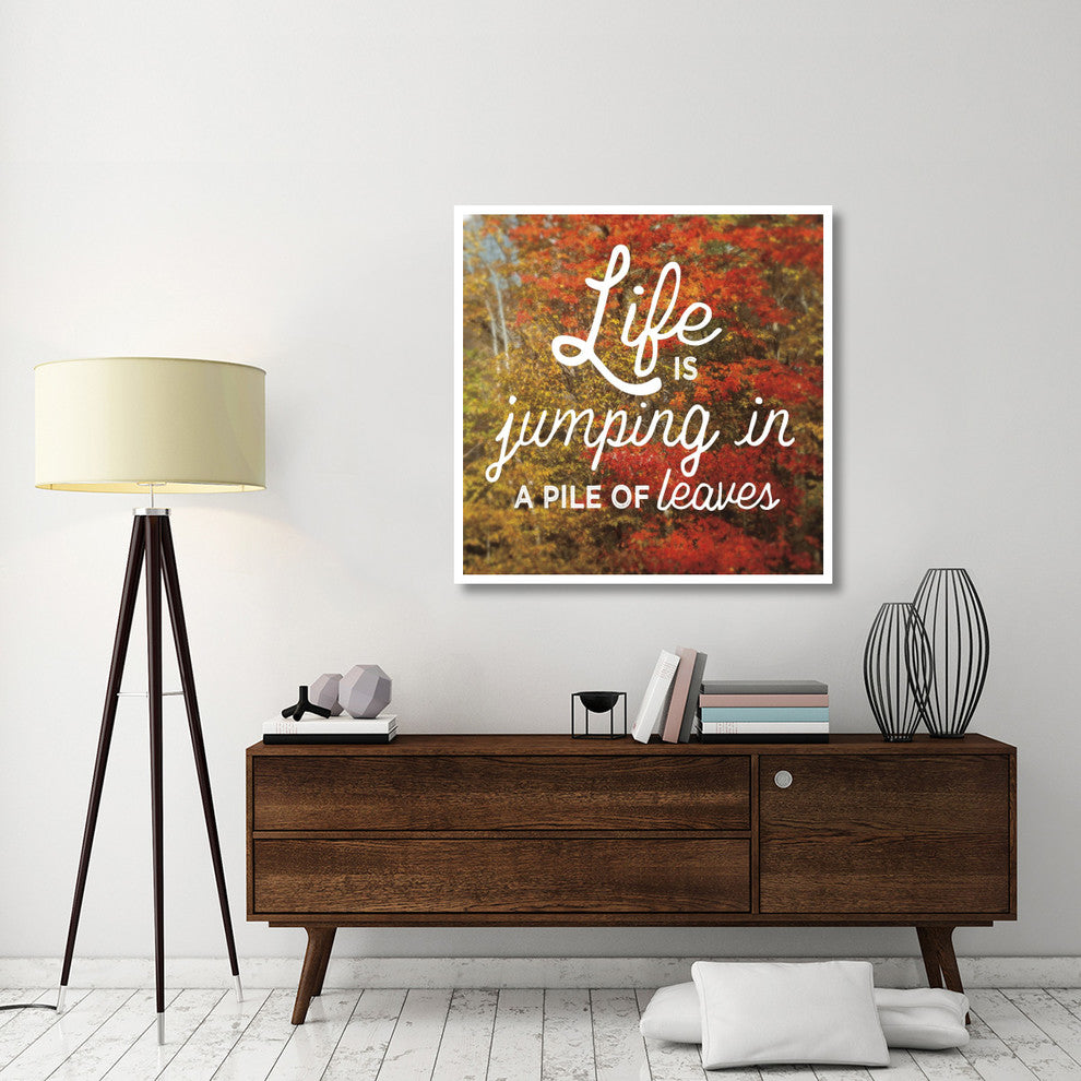 "Life is for Jumping" Digital Paper Print by Sue Schlabach, 42"x42"
