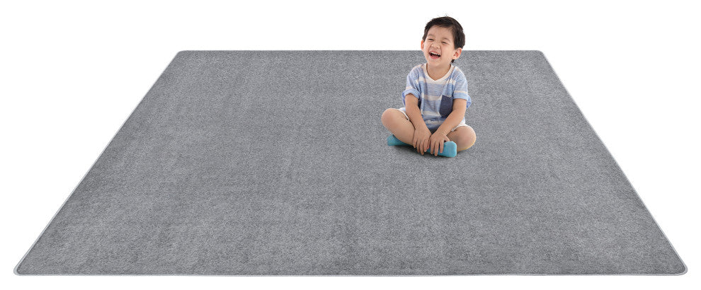 Kid Essentials Rug, Endurance, Silver, 6'x6'