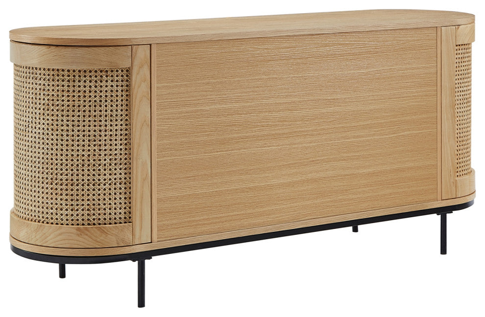 Loft Lyfe Darrius Sideboard, Storage, 2-Door, 63Lx17.7Wx28.3H, Oak