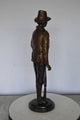 Billy the Kid Bronze Statue mounted on Marble Base -  Size: 11"L x 9"W x 31"H.