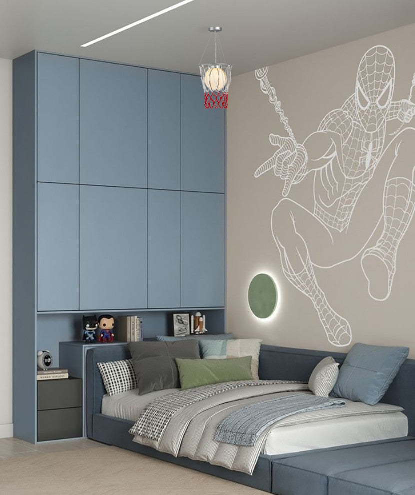 Basketball Light Fixture With Net