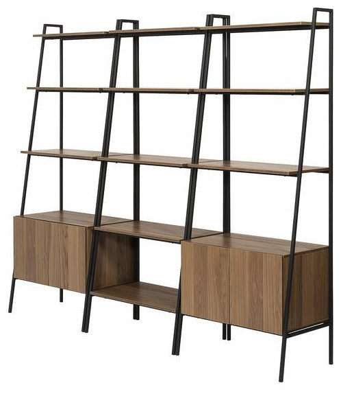 3-Piece Bookcase Set - Mocha