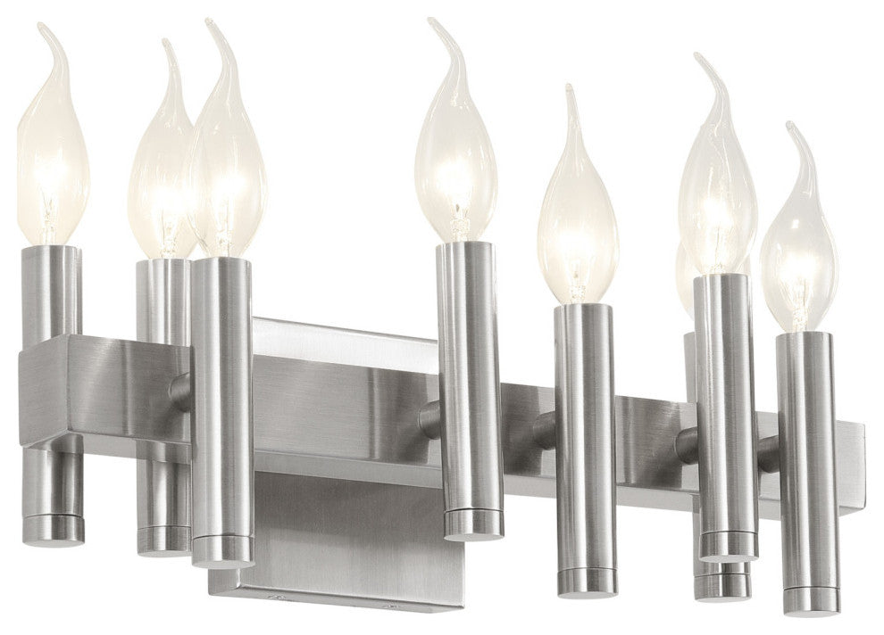 .-     Collette 8-Lt Bath - Satin Nickel