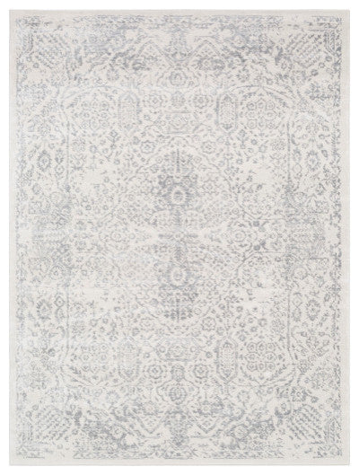 Surya Roma ROM-2314 9'x12'3" Rug, Medium Gray/Light Gray/White