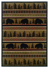 Hudson 1066A Black/Beige 3'10" x 5'5" Rug