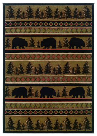 Hudson 1066A Black/Beige 3'10" x 5'5" Rug