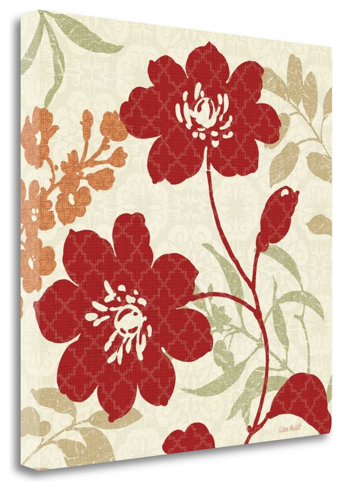 "Floral Shadows II" By Lisa Audit, Giclee Print on Gallery Wrap Canvas