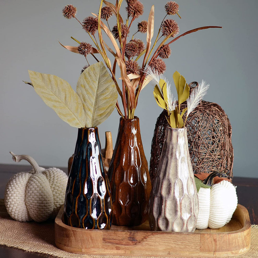 3 Piece Ceramic Vase Set