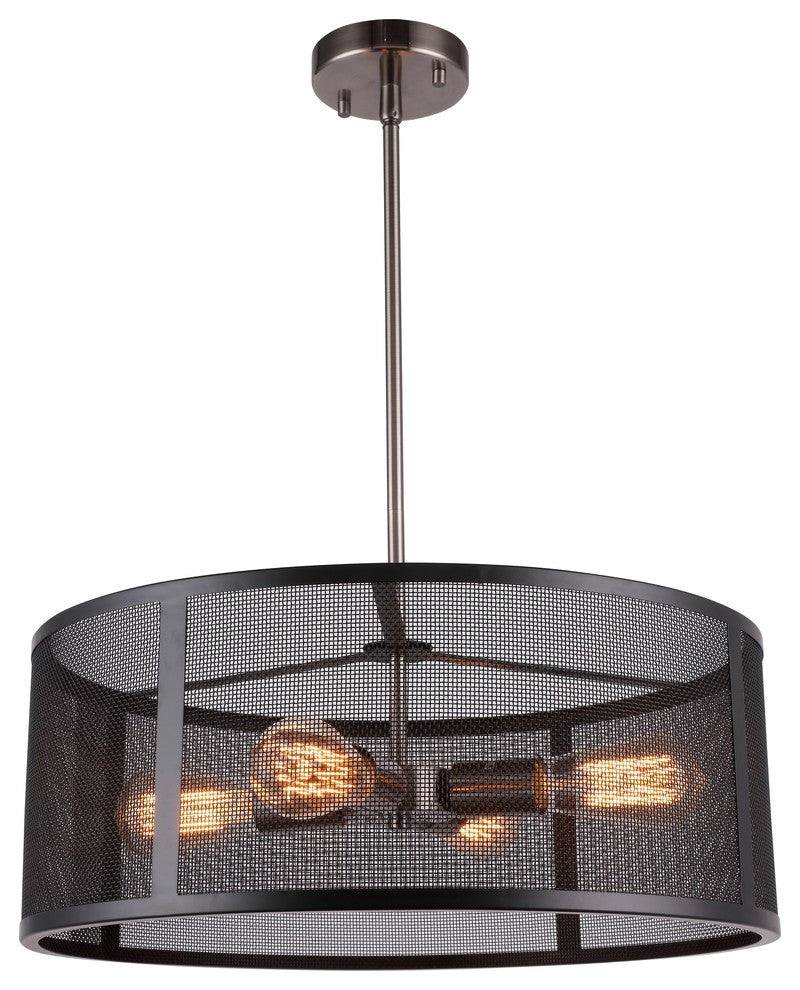 Woodbridge Lighting Drake 4-Light Pendant With ST64 Bulb