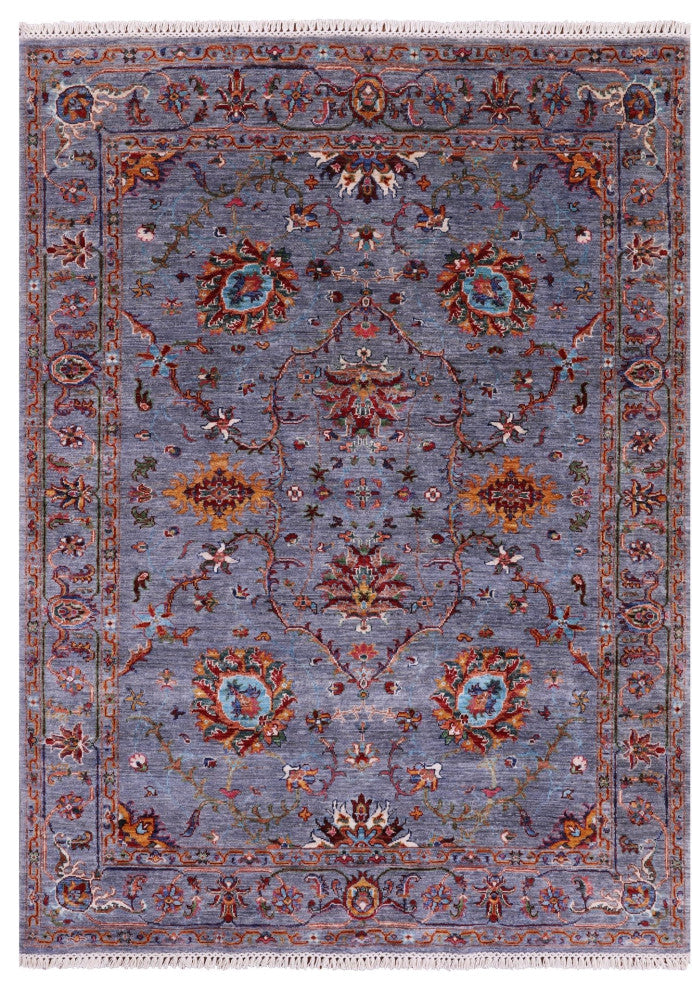 Persian Tabriz Handmade Wool Rug 5' 0" X 6' 8" Q10172