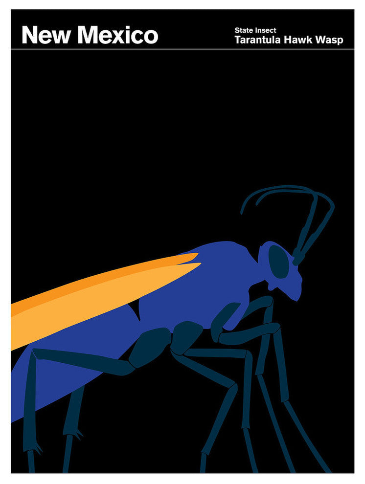 New Mexico Tarantula Hawk Wasp Print
