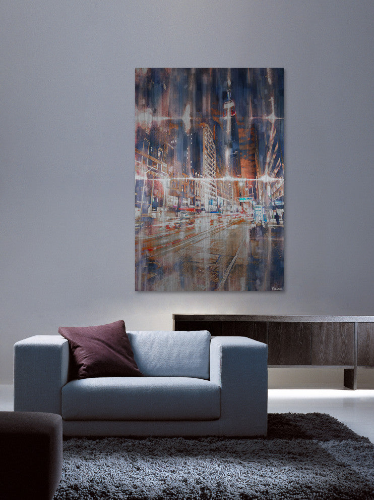 "It's a Blur" Print on Brushed Aluminum, 40"x60"