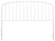 Headboard, King Size, Metal, White, Modern Farmhouse, Bedroom Master Suite
