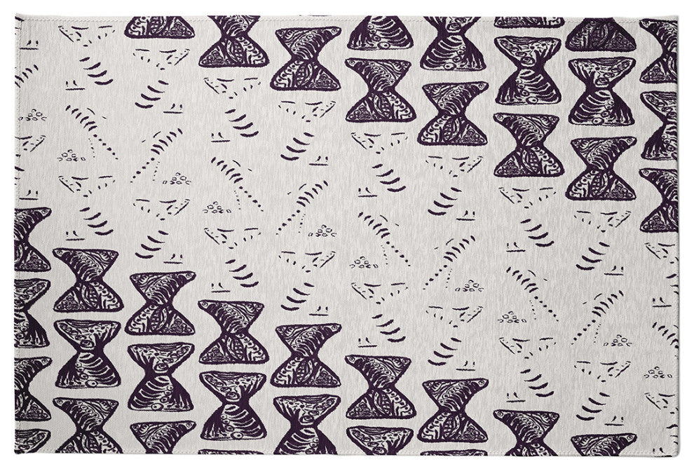 Bongo Drumline Rug Rug, Purple, 3'x5'