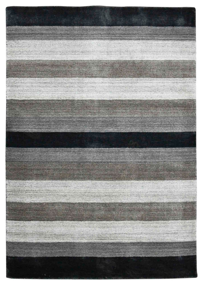 Blend Whitby Area Rug, Gray, 8' x 10', Striped