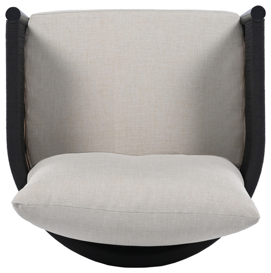 Safavieh Harrison Indoor-Outdoor Chair, Set of 2, Black/Taupe