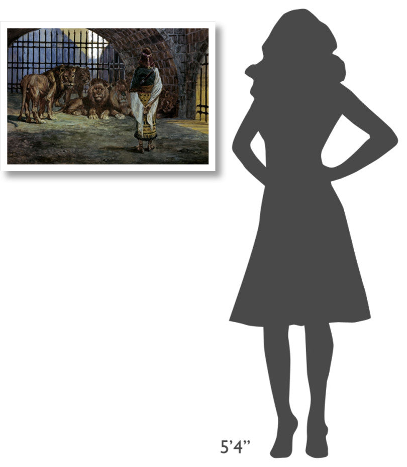 "Daniel in the Lions Den" Digital Paper Print by James Tissot, 32"x22"