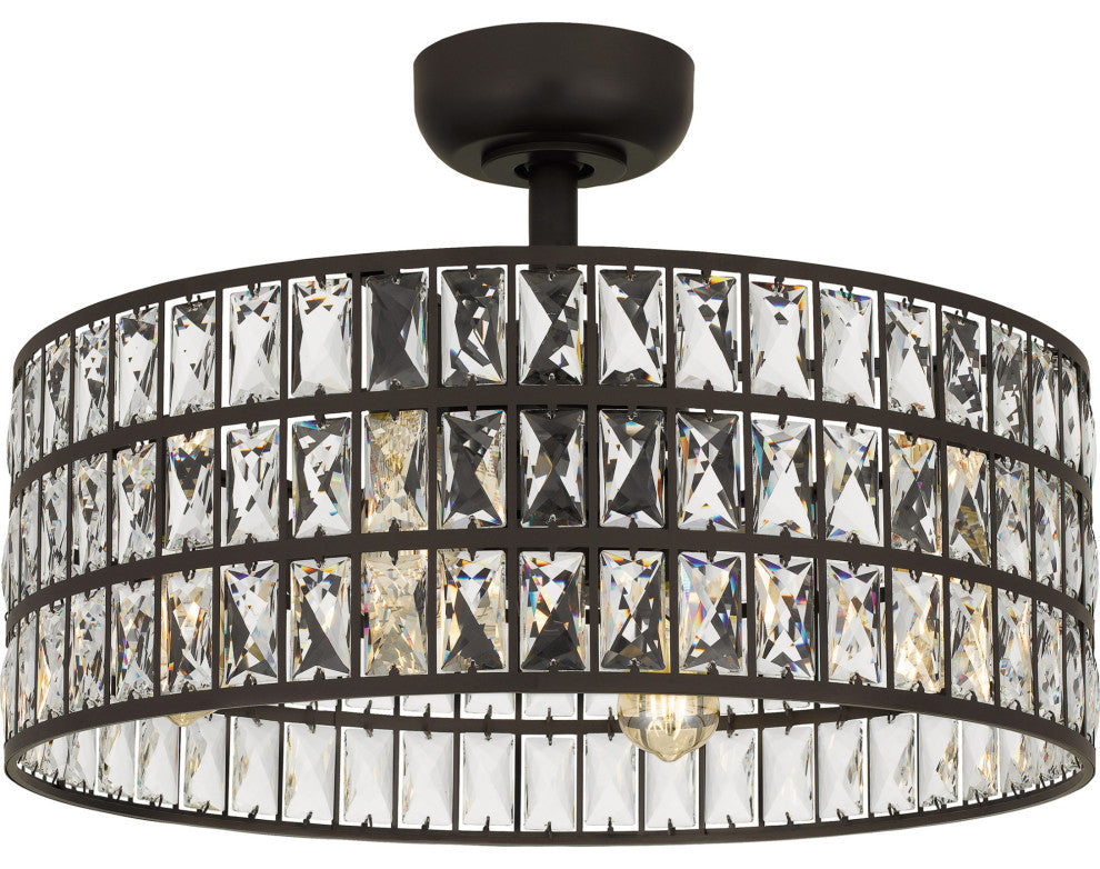 Quoizel QFA4046 23 Inch Indoor Fandelier - Western Bronze