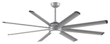 Stellar Ceiling Fan, Silver, 72"