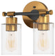 2-Light wireless vanity lights Gold wireless lighting Metal bath lights