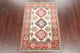 Kazak Oriental Traditional Hand Made Area Rug Pakistani, Beige, 4'9"x3'4