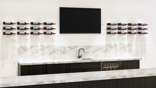 Vino Pins Designer Grid 3Ã—1 (6 Bottles, Matte Black)