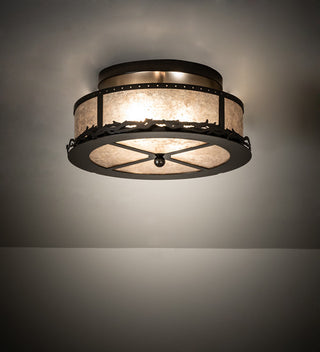 16 Wide Rustic Prime Flushmount