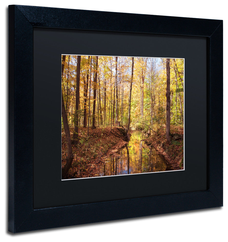 Jason Shaffer 'Morgan Street' Matted Framed Art, Black Frame, Black Mat, 14x11