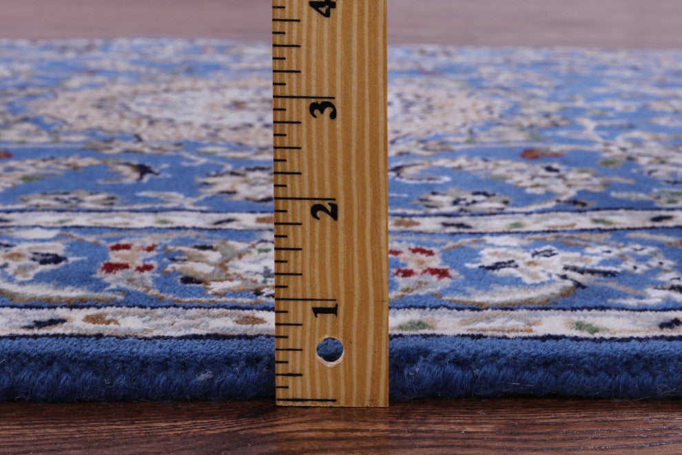 Persian Nain Wool and Silk Hand Knotted Rug 3' 3" X 5' 0" Q11657