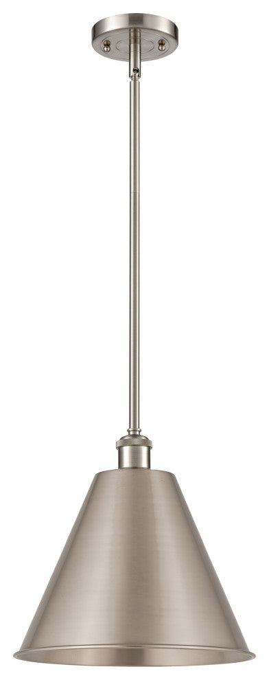 Ballston Cone Pendant, Brushed Satin Nickel, LED