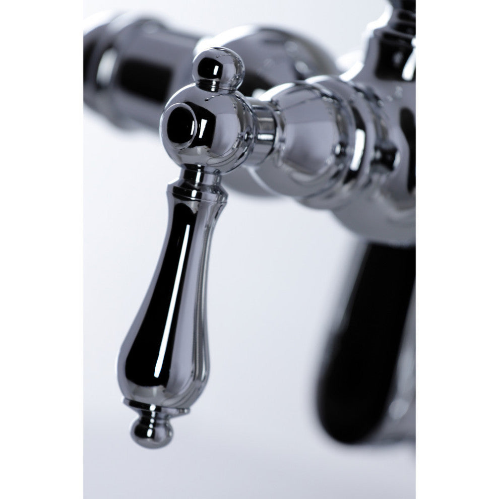 CC6014T1 Clawfoot Tub Faucet With Hand Shower, Polished Chrome