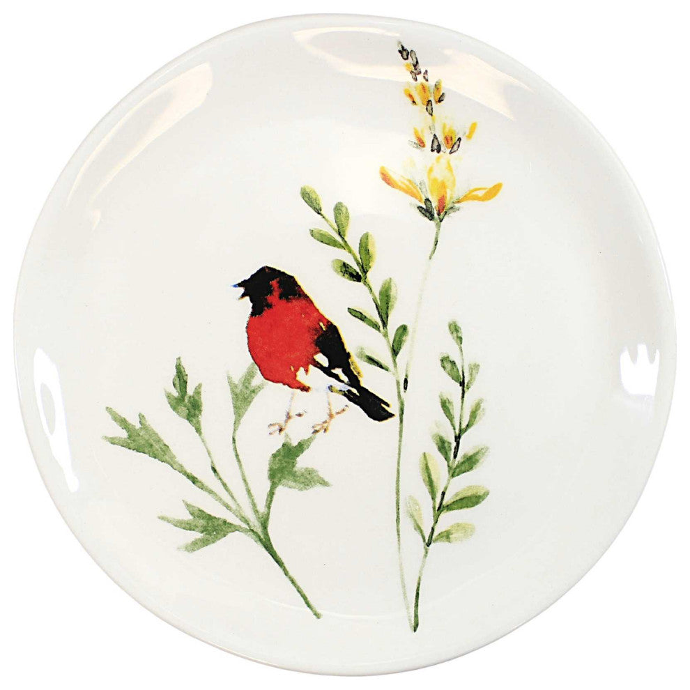 Tabletop Bird Dessert Plates Dolomite Floral Spring Me172472