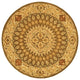 EORC Hand-tufted Wool Brown Traditional Oriental Gombad Rug, Rectangular 5'x8'