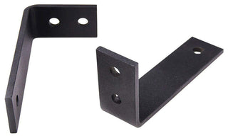 Barn Bypass Doors 84 x 96, Lucia 1299 Matte Black & Mirror, 8' Rails