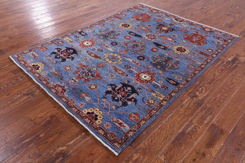 Persian Fine Serapi Handmade Wool Rug 5' 0" X 6' 9" - Q12869
