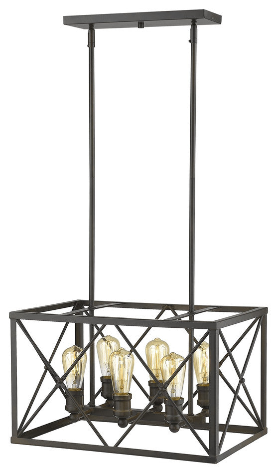 Brooklyn 6-Light Oil-Rubbed Bronze Pendant