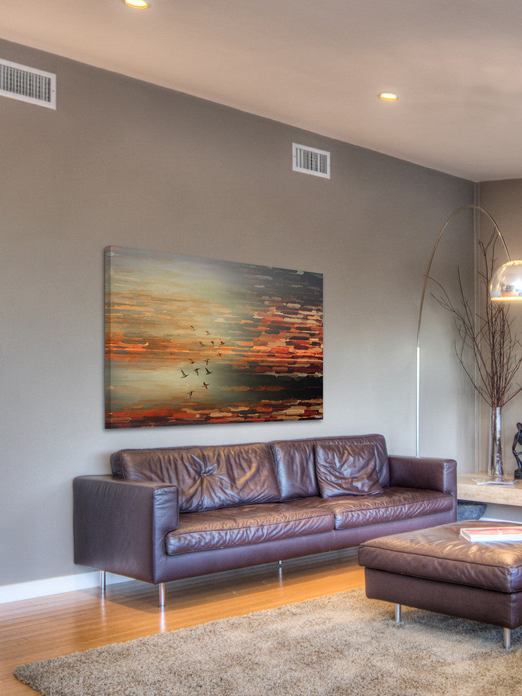 "Night Flight" Fine Art Canvas Print, 18"x12"